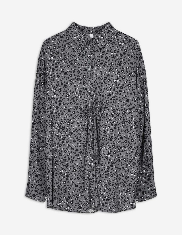 Hemdbluse - Umstandsmode - dunkelgrau