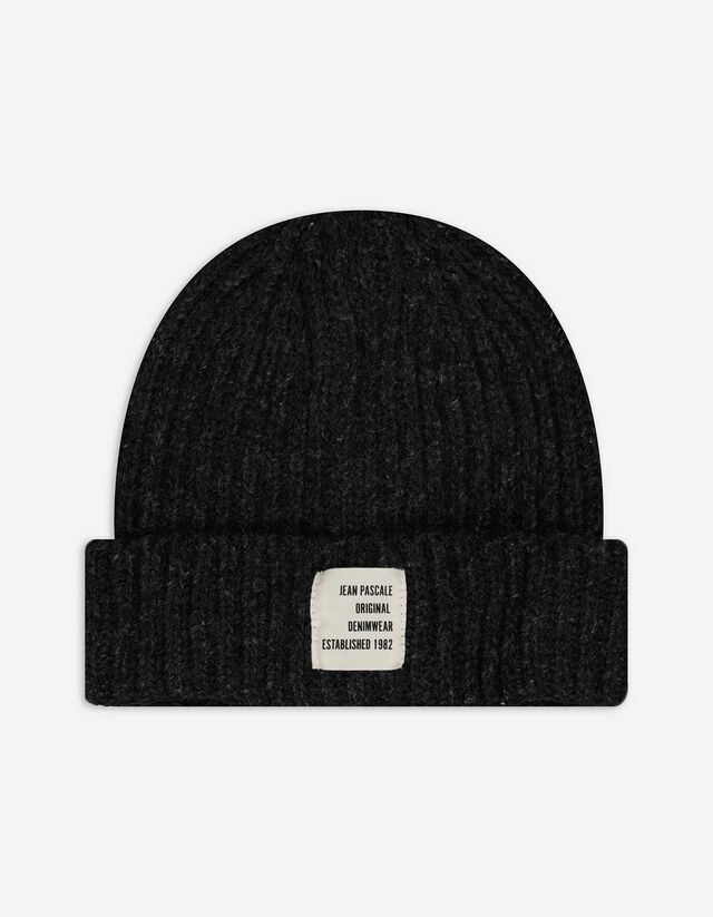 Beanie - Strick - dunkelgrau