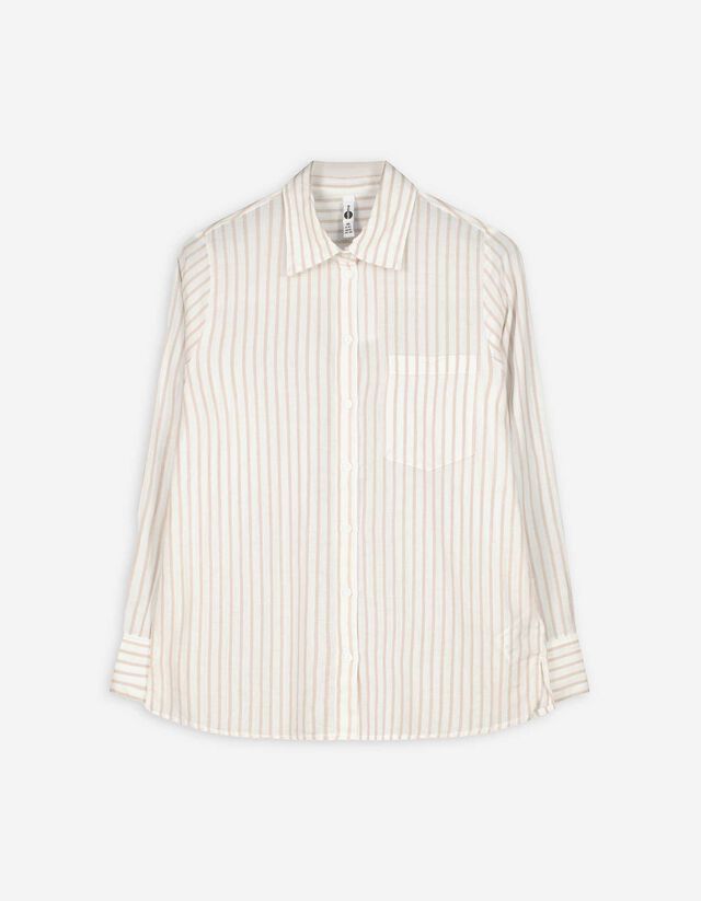 Hemd - Streifen - beige