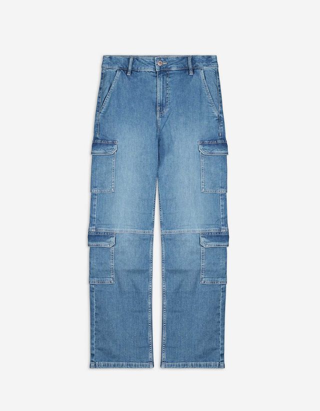 Jeans - Straight Fit - blau