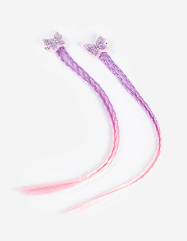 Haarklammer - 2er-Pack - rosa