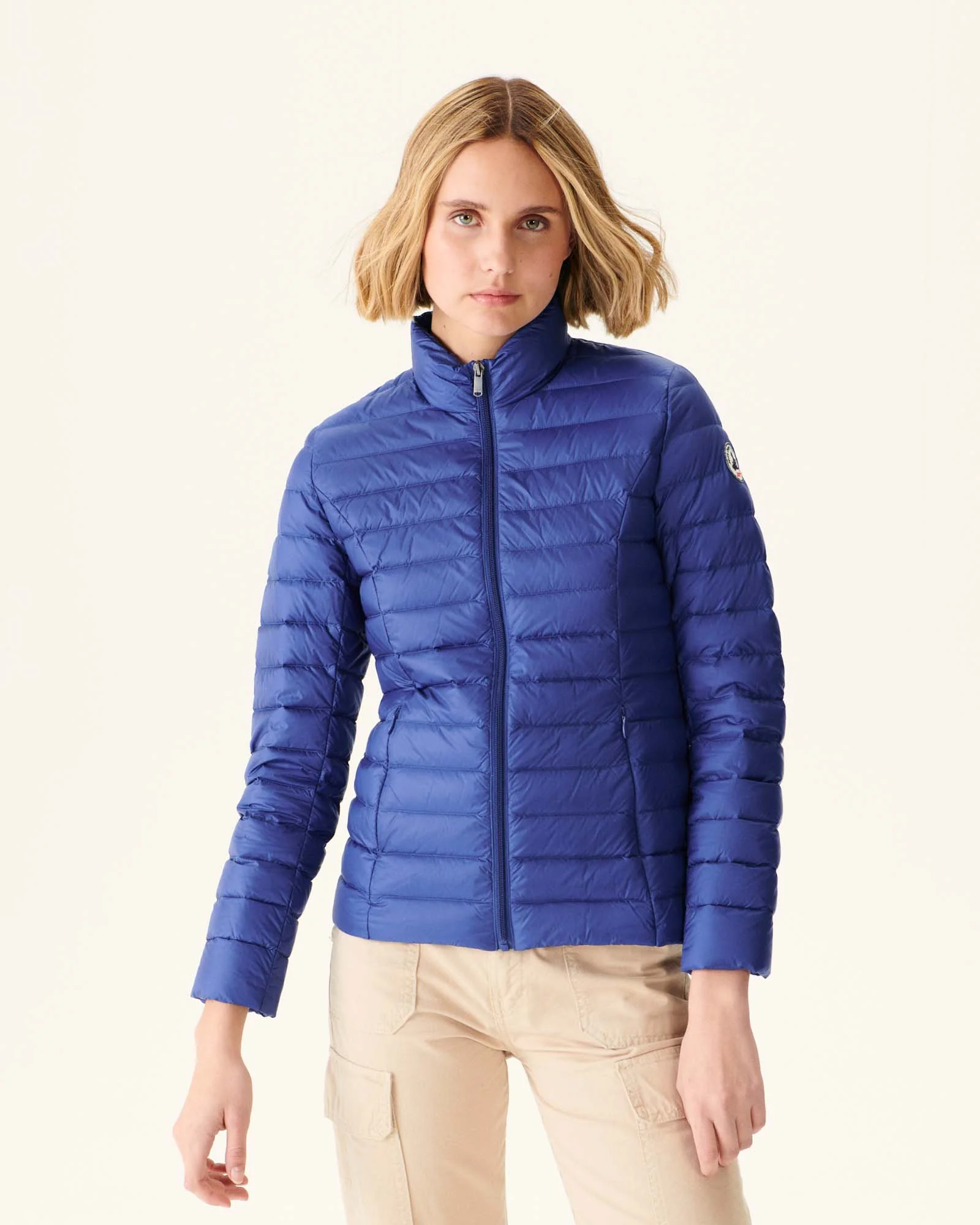 Light down jacket Dark denim Cha