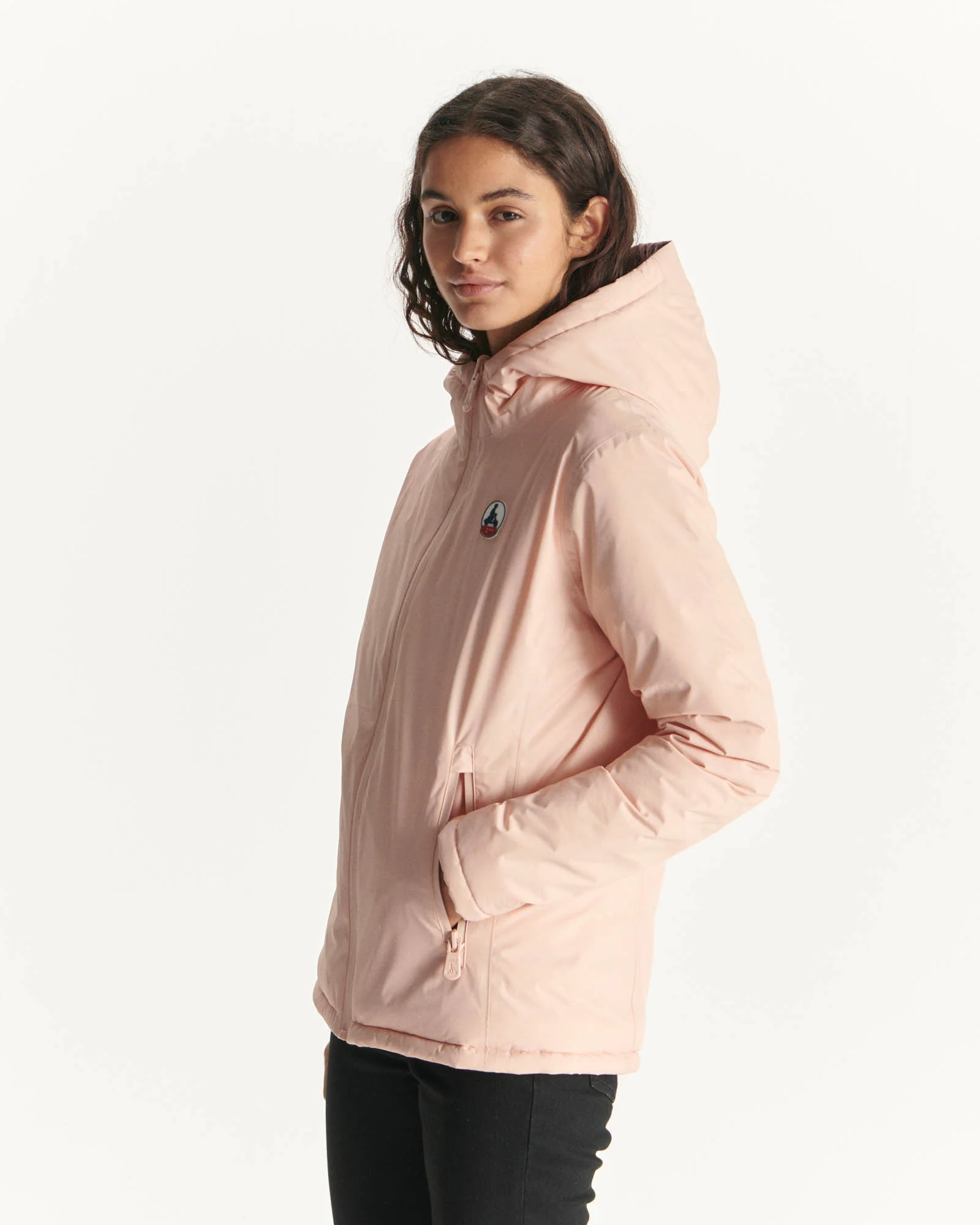 Reversible down jacket Pale pink/Aubergine Vienna