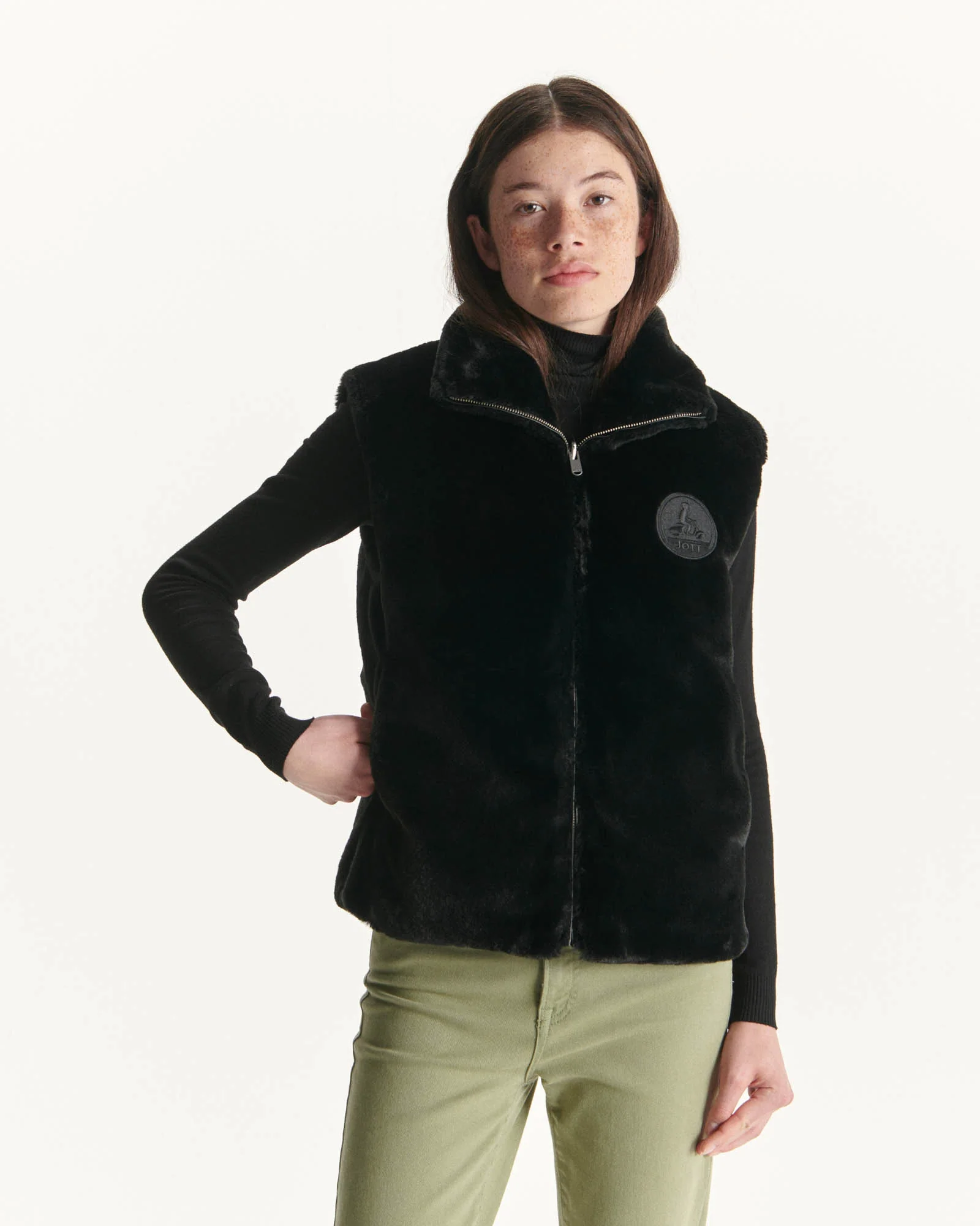 Down jacket sleeveless reversible Grand Froid Noir Daria 2.0
