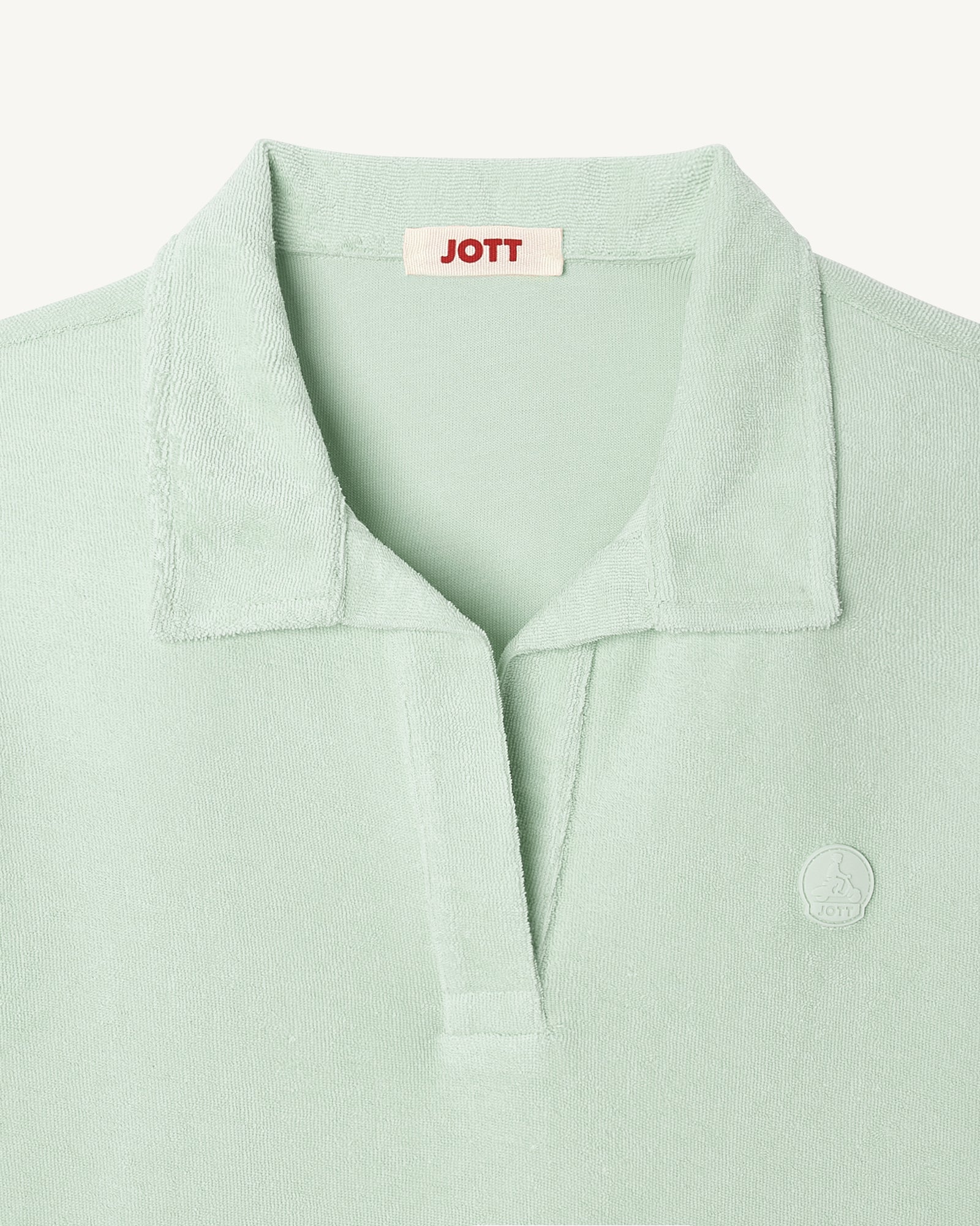 Anya Peppermint polo dress, straight cut