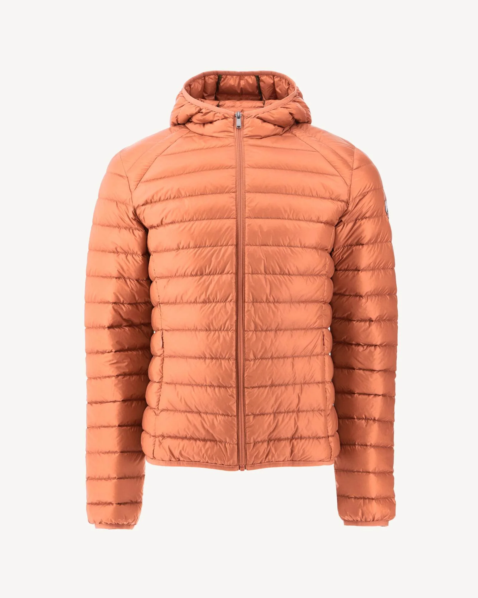 Camel Nico lightweight hooded down jacket