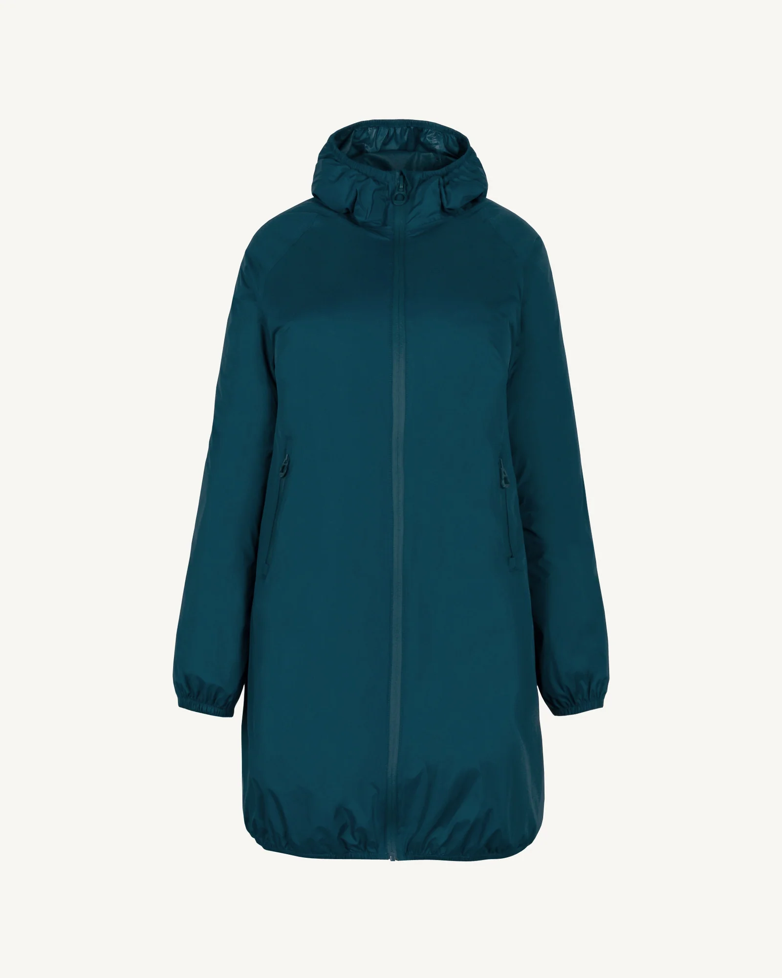 Long hooded raincoat Metal Blue Glendale