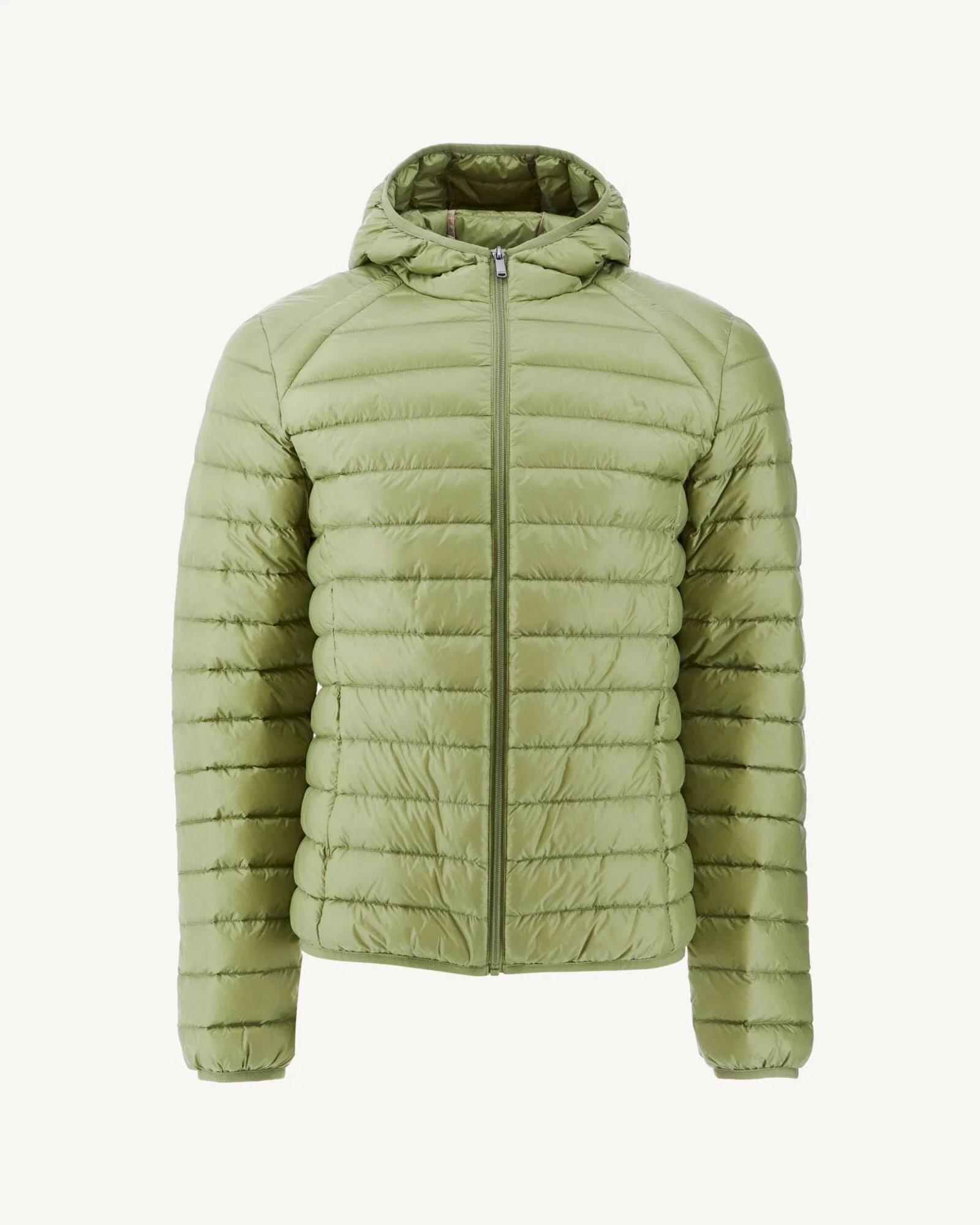Lightweight hooded puffer jacket Light khaki Nico