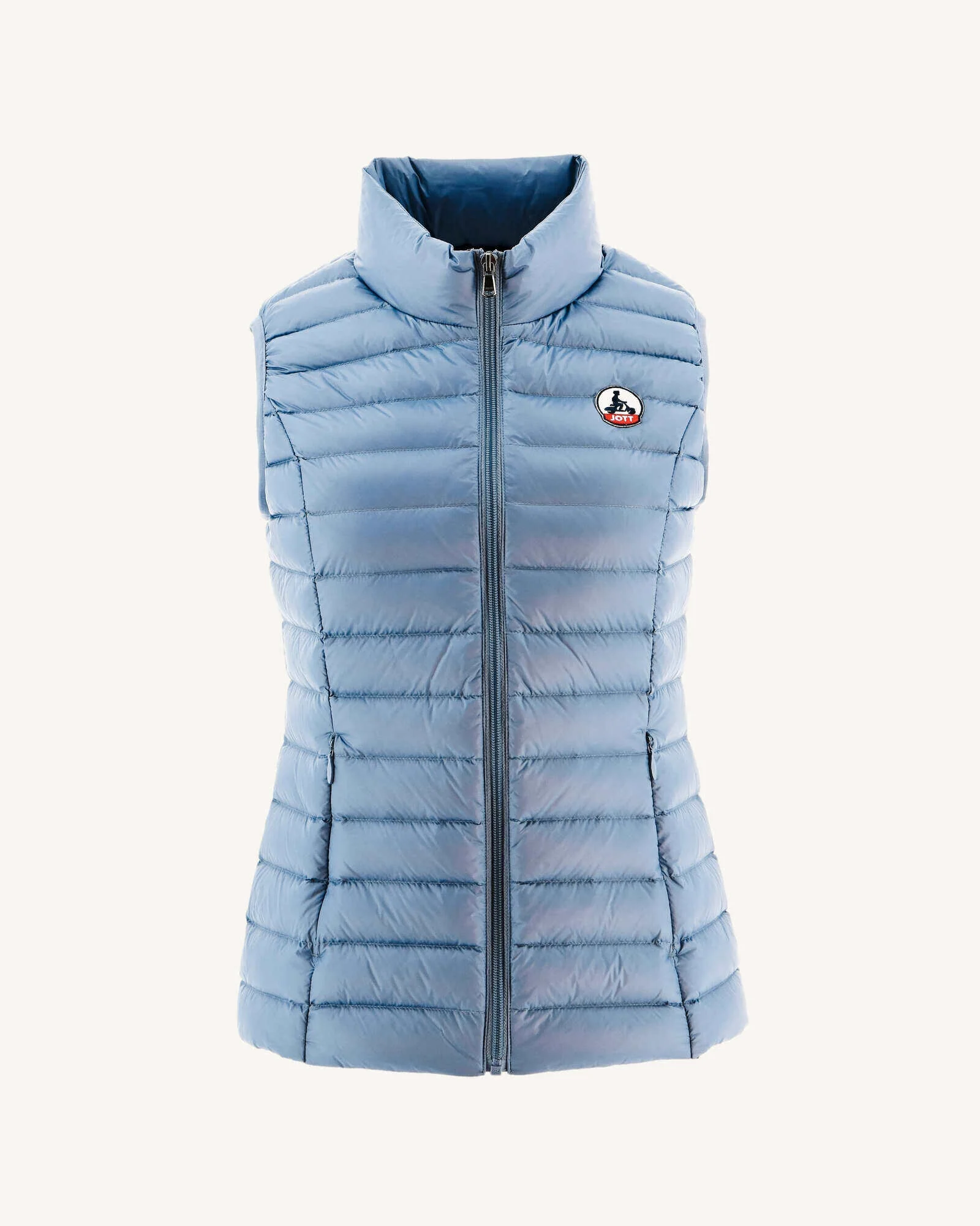 Light Sleeveless down jacket Faded blue Seda