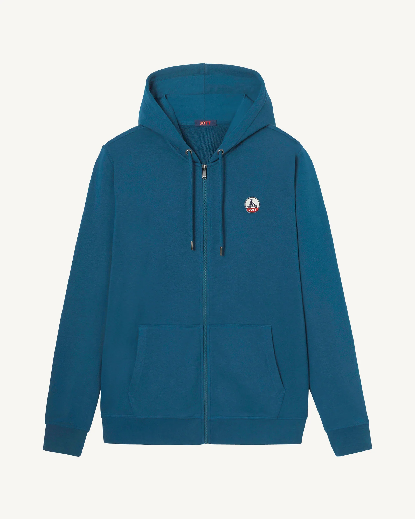 Hooded sweatshirt in organic cotton Metal blue Mexico 2.0