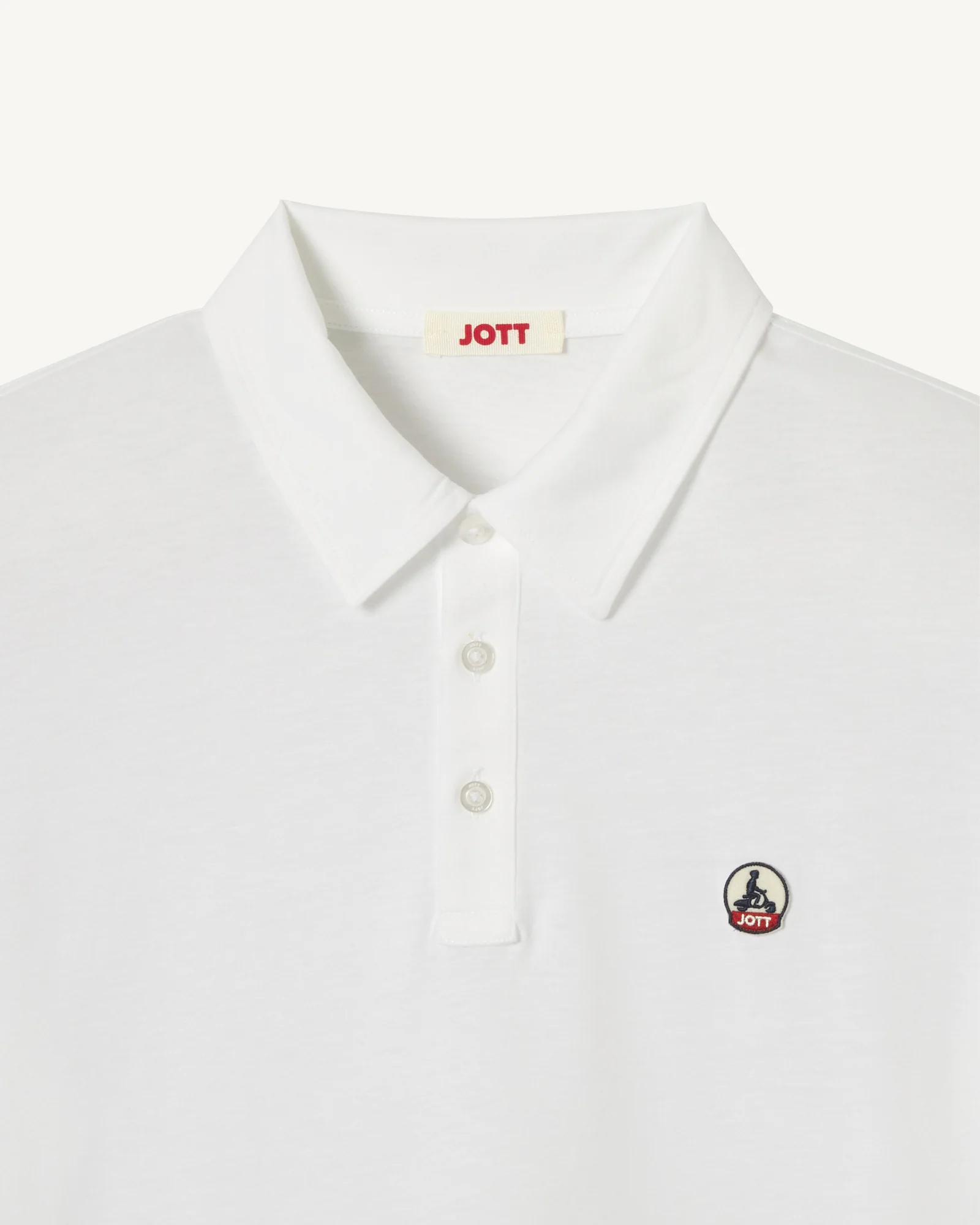 Polo shirt in organic cotton White Lavan