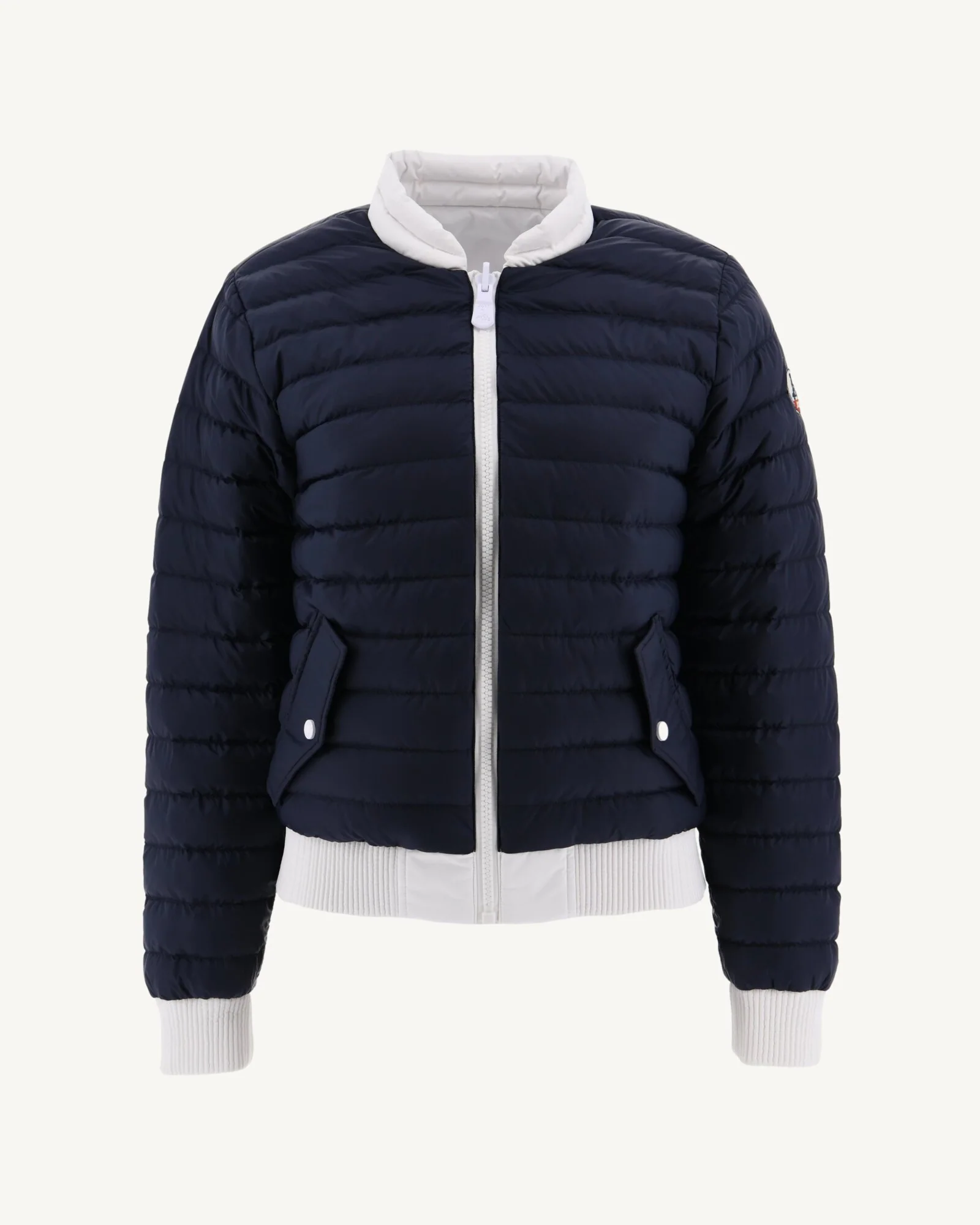 Reversible white/navy down jacket Hanoi