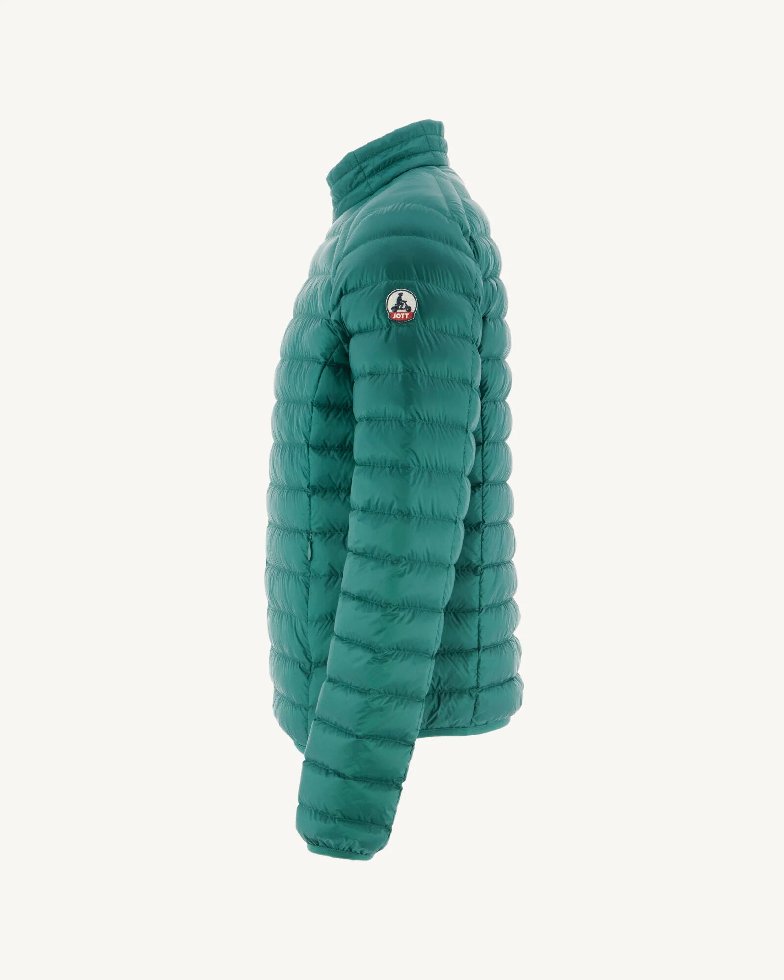 Down jacket light Dark green Matt