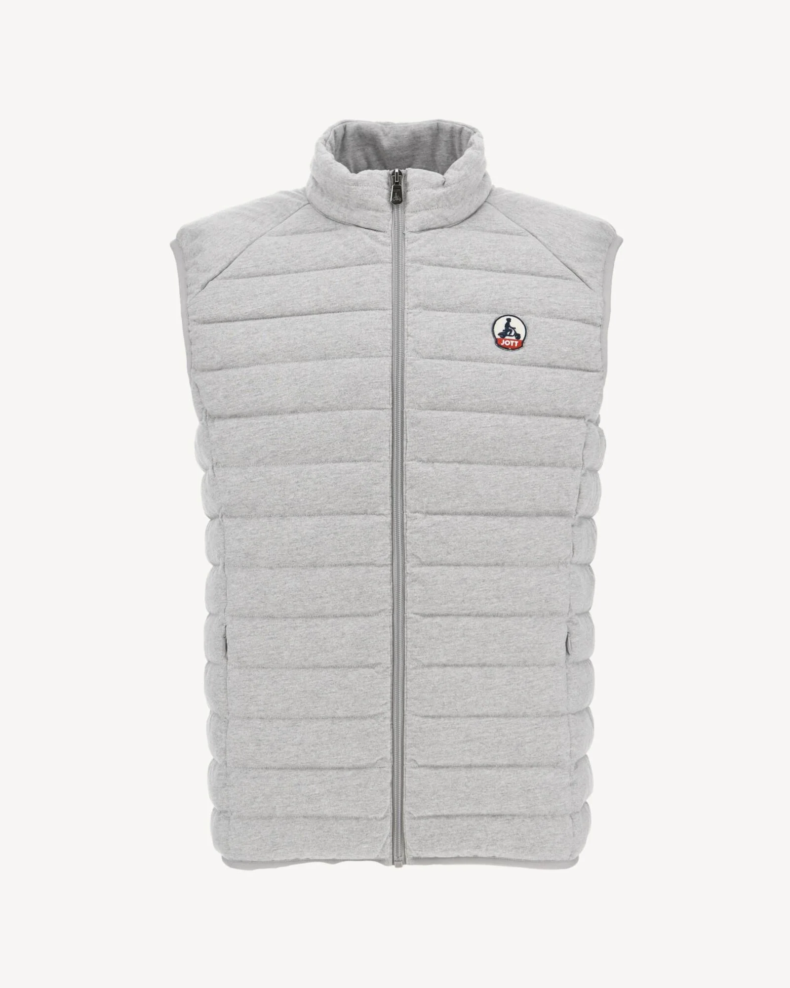 Sleeveless jersey padded jacket Heather gray Tom