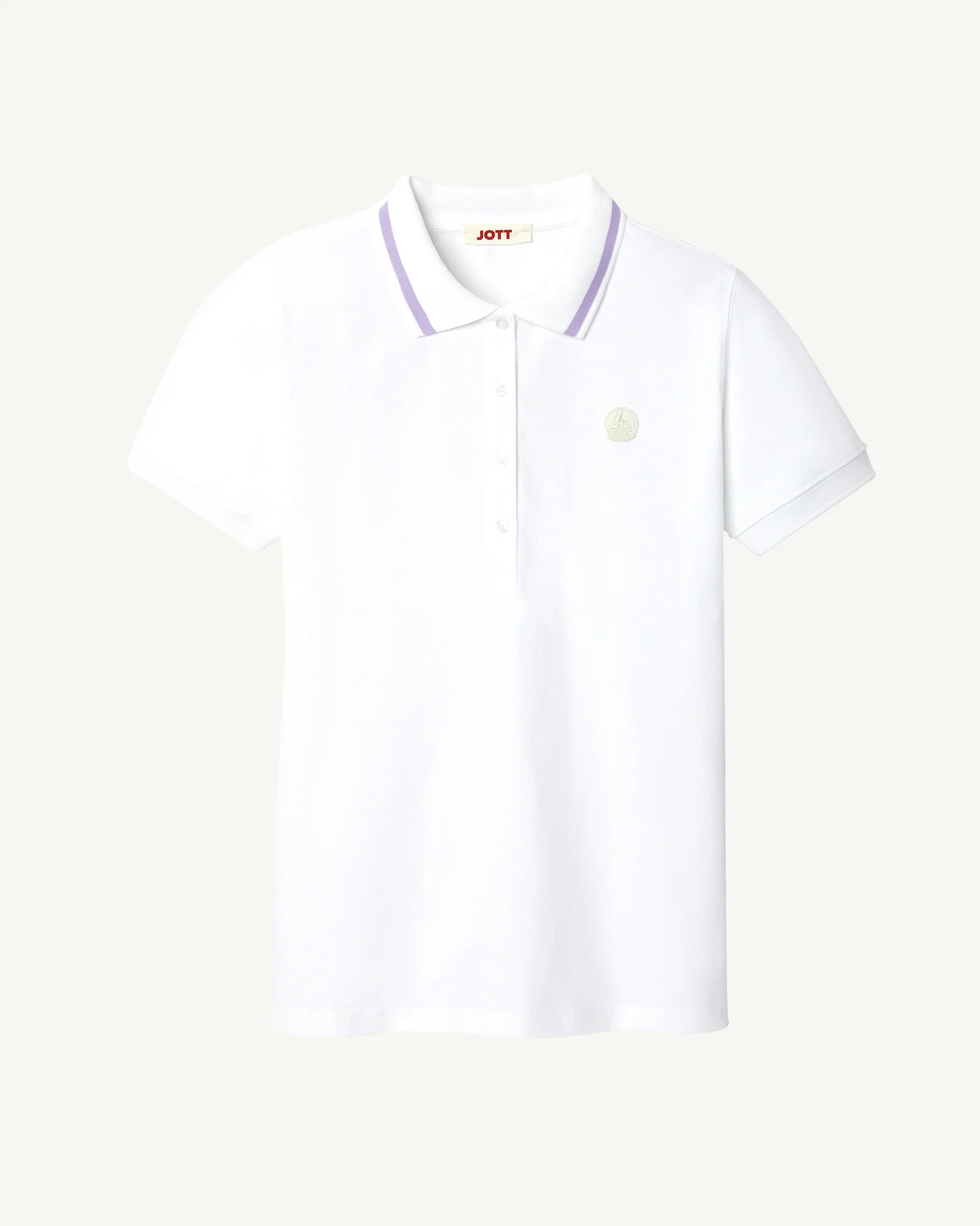 Stretch polo shirt White Gaia