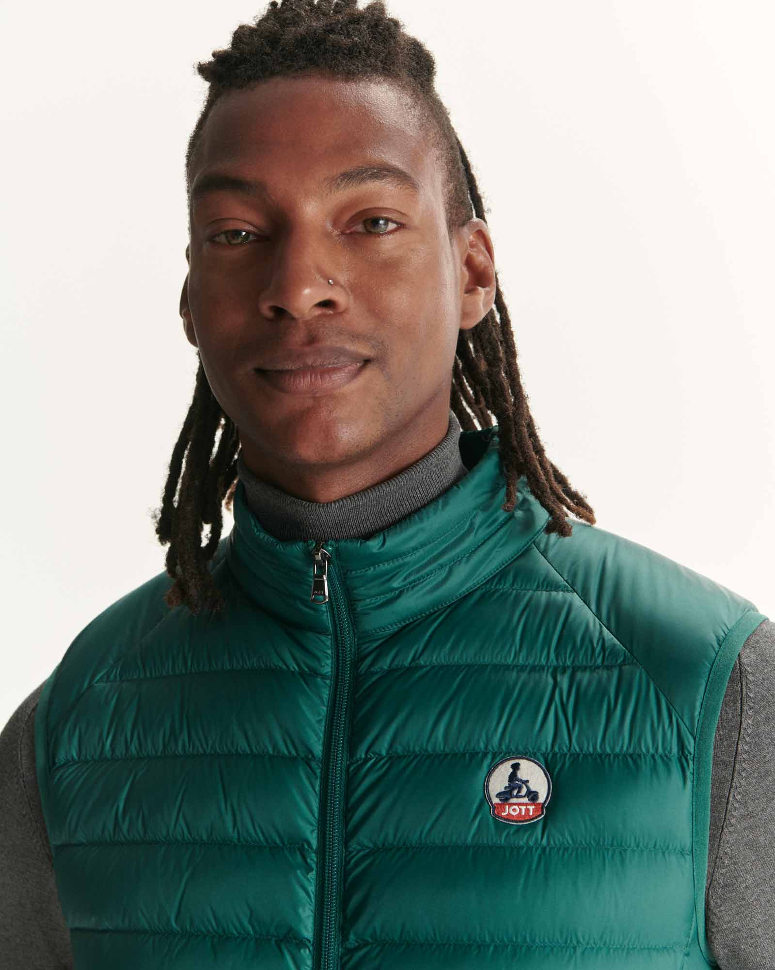 Sleeveless down jacket Dark green Tom