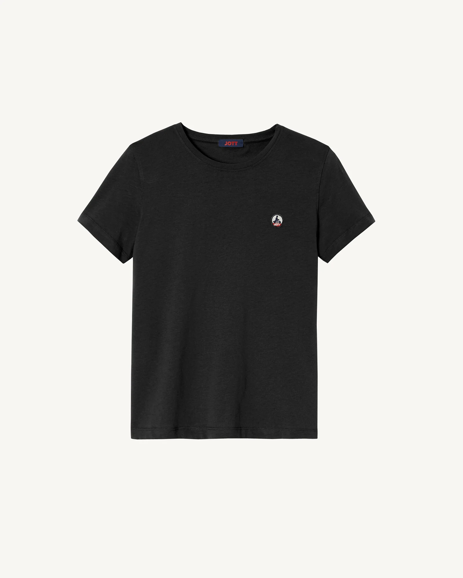 Black Rosas Round Neck T-Shirt