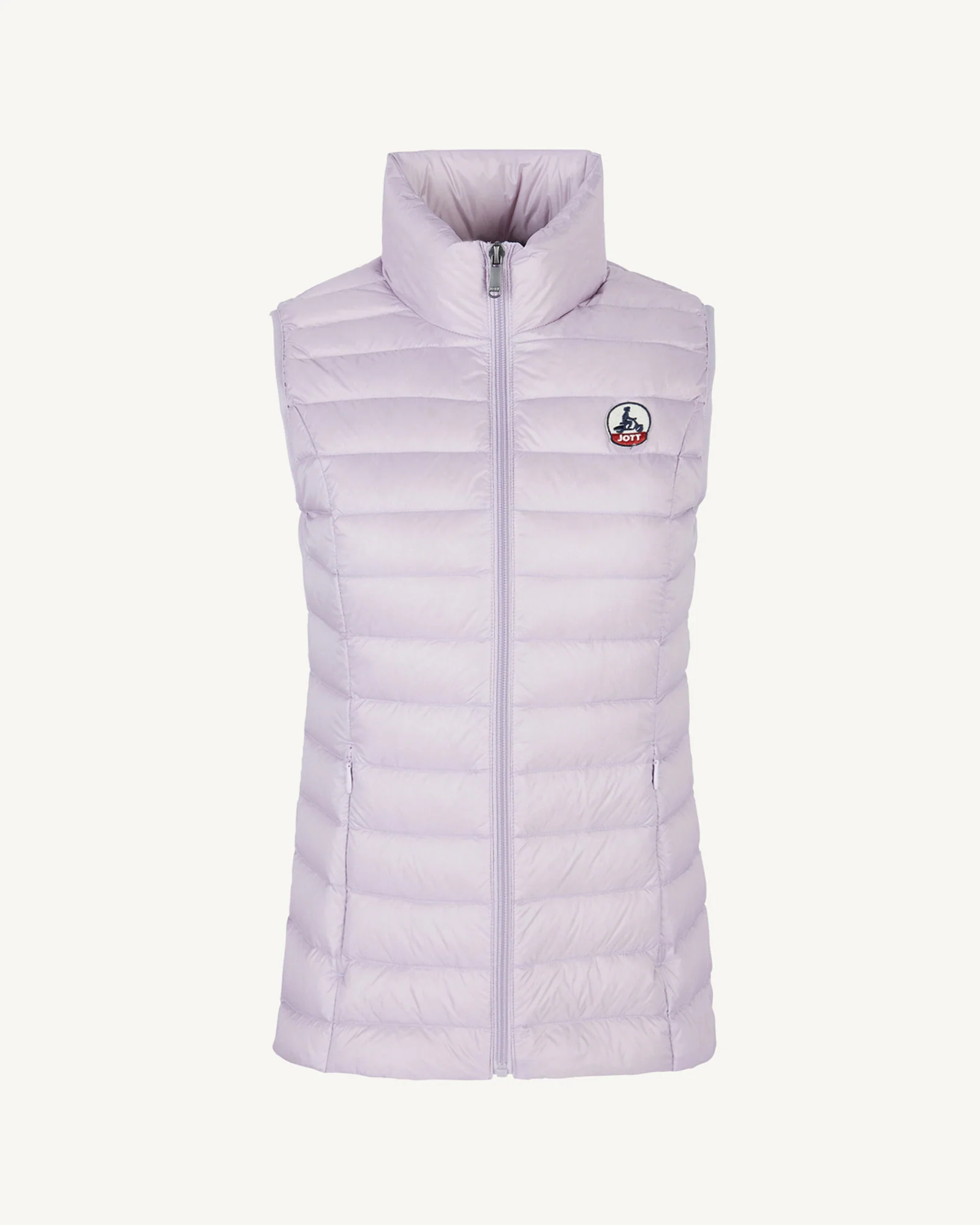 Down jacket light sleeveless Pale mauve Seda