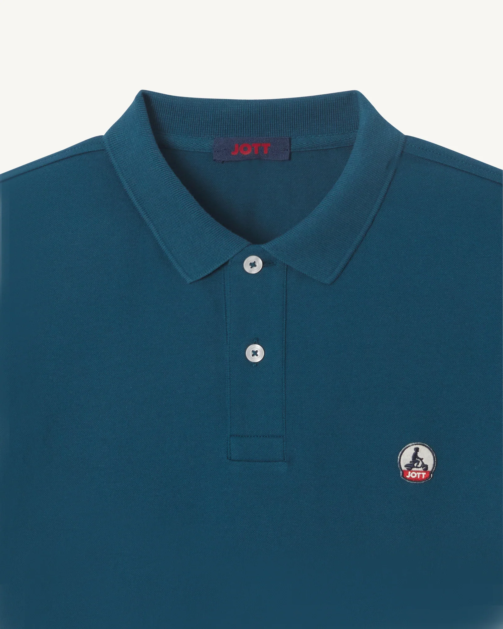 Polo shirt in organic cotton Metal blue Marbella