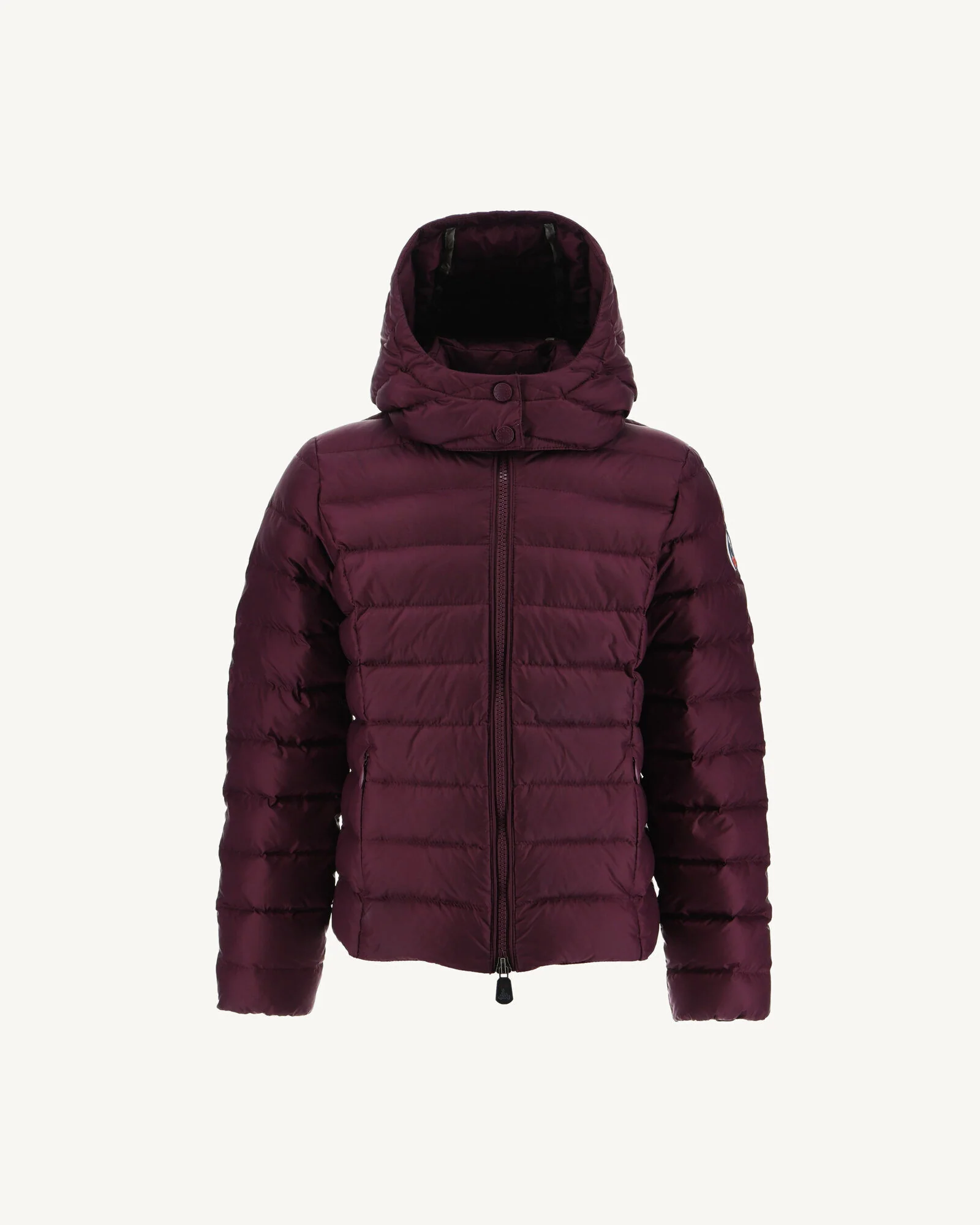 Children's hooded down jacket Grand Cold Aubergine Opal