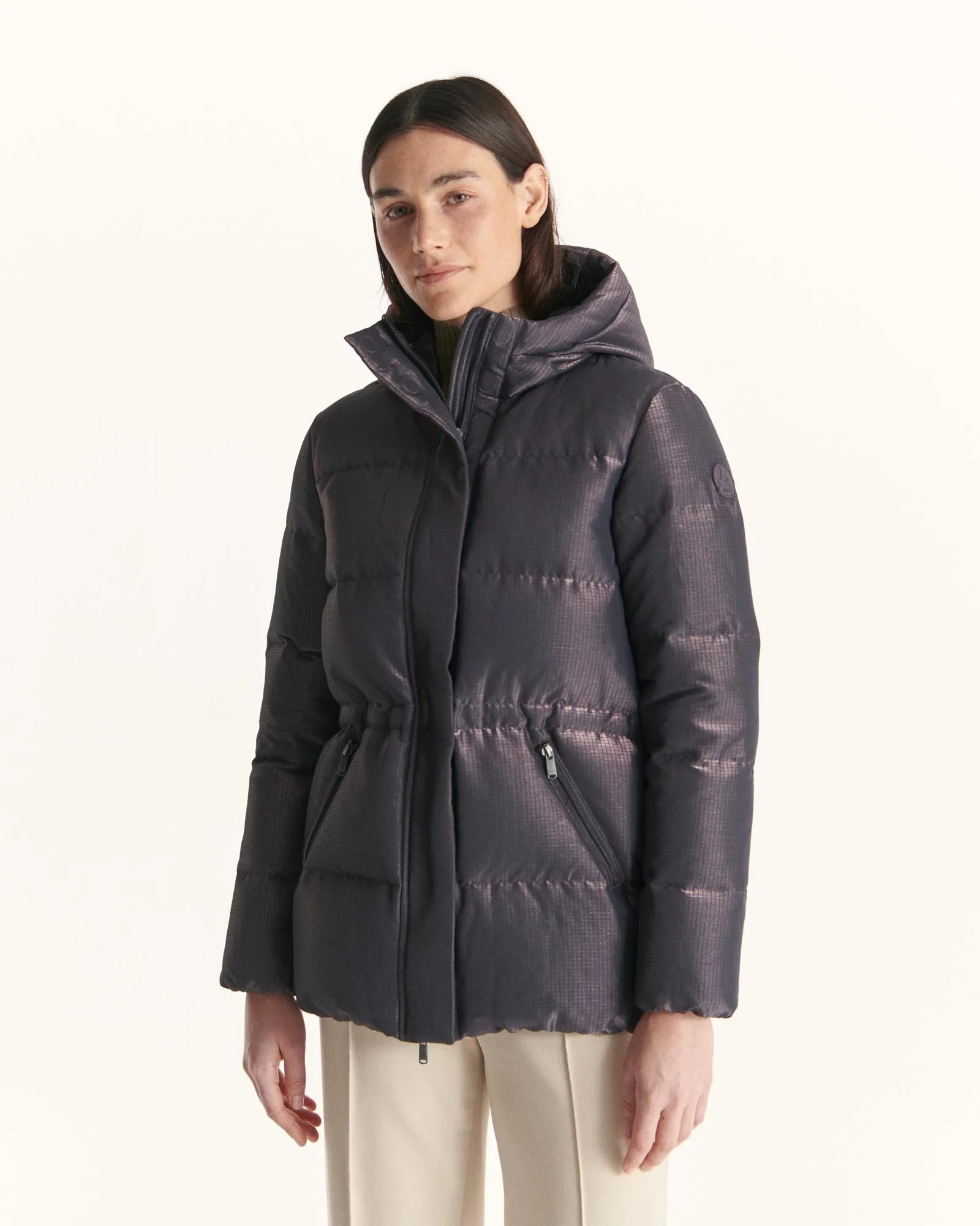 Down jacket Grand Froid Christmas hoodie purple Laponi