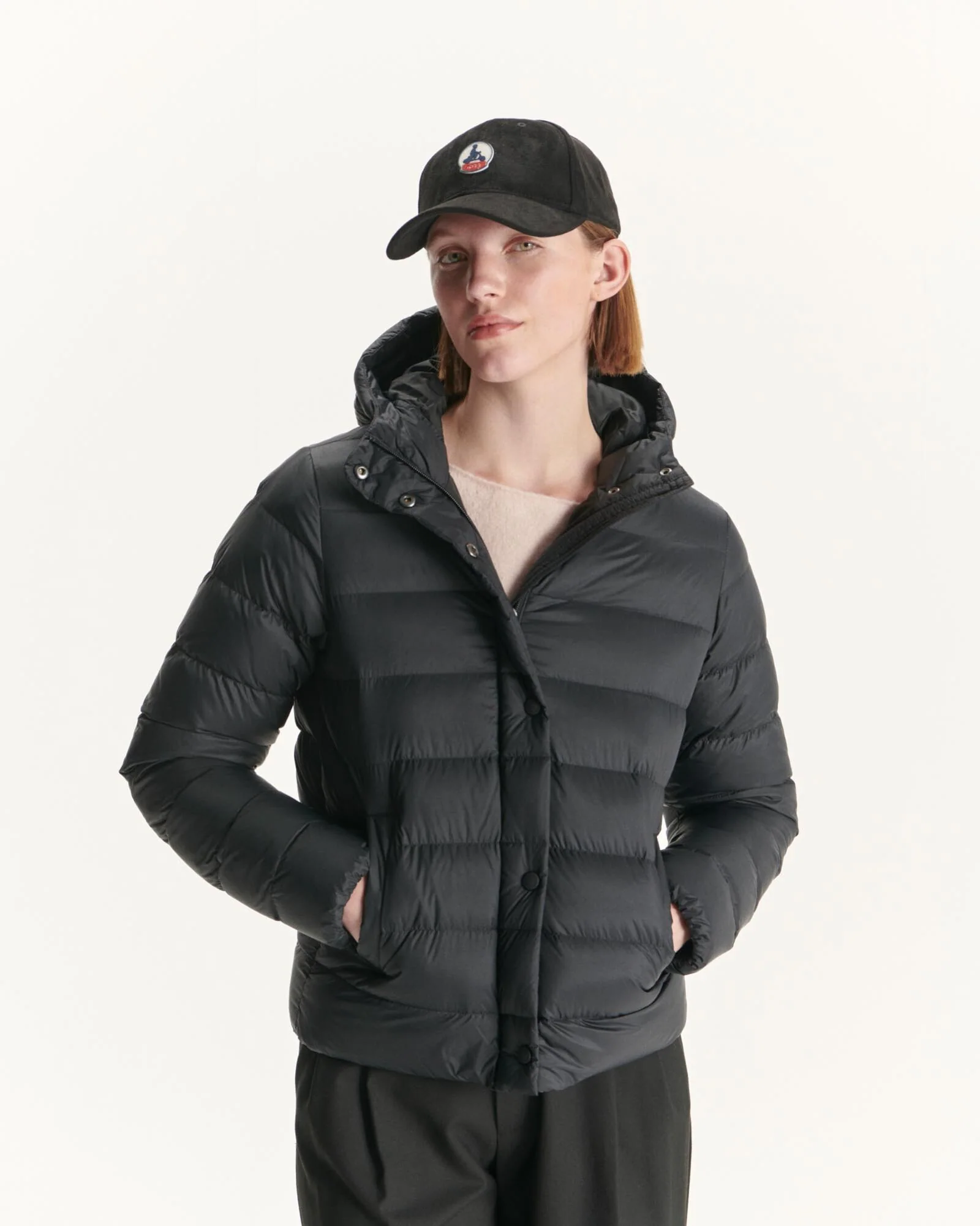 Peach skin effect cap Black Sky