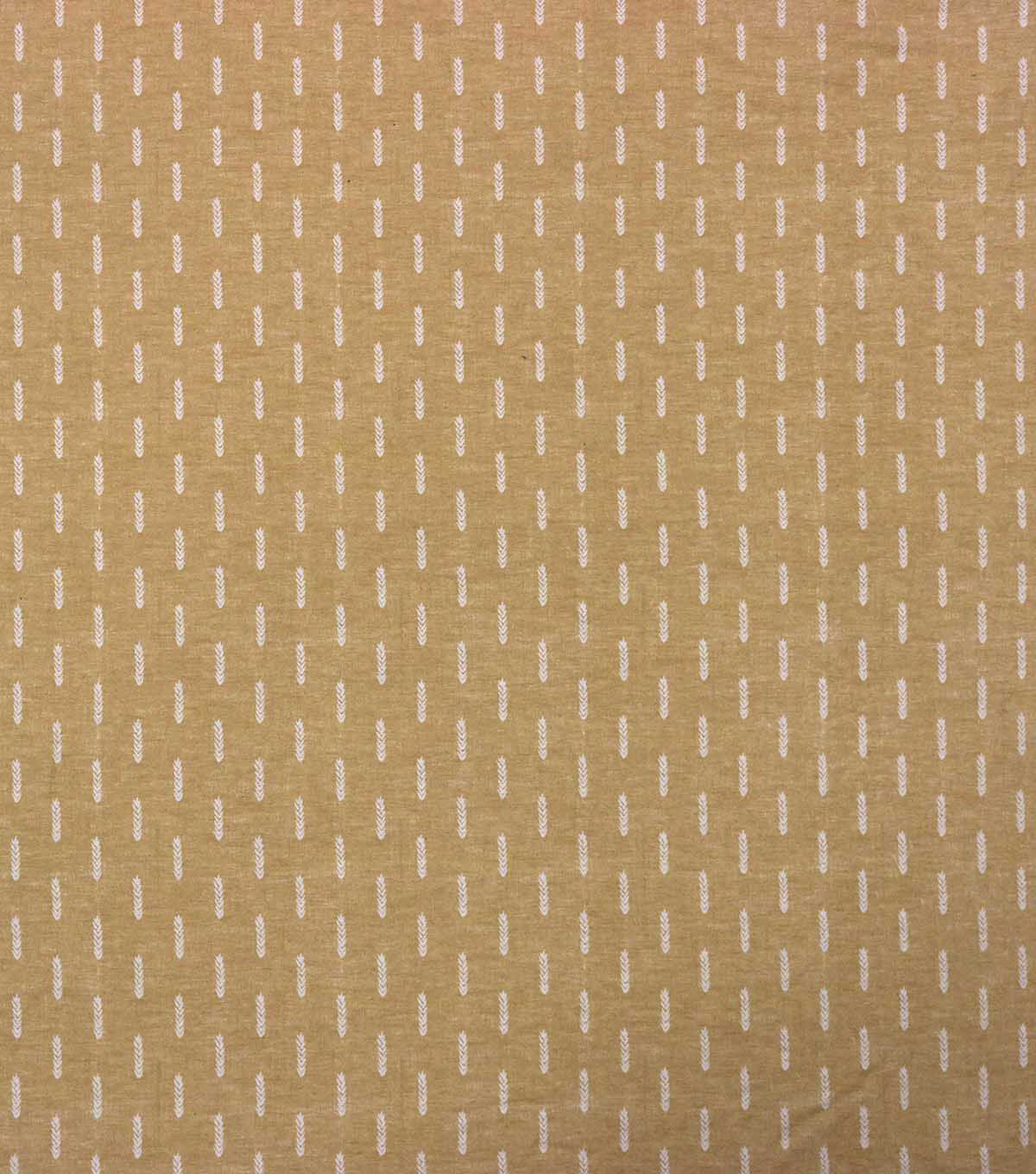 108 Brown Dotted Lines Wide Flannel Fabric