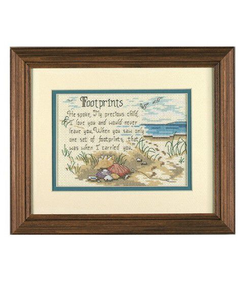 Dimensions 7 x 5 Jiffy He Spoke Counted Cross Stitch Kit