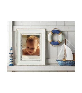 Timeless 5 x 7 Della White Tabletop Picture & Wall Frame