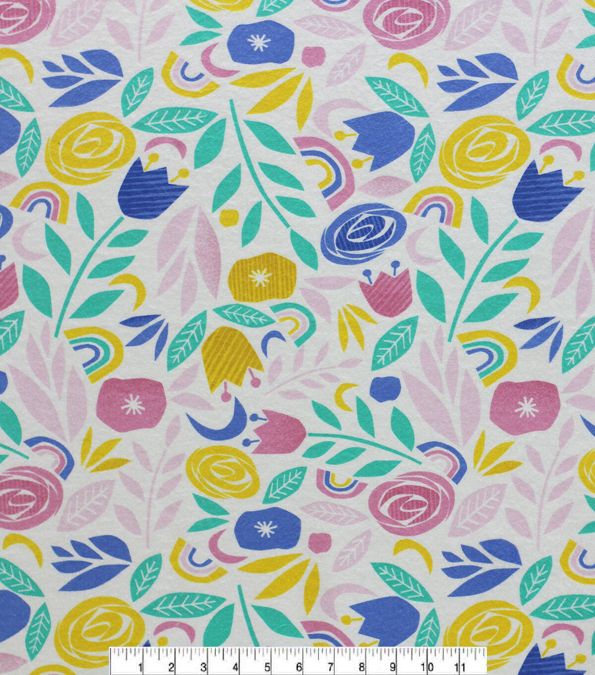 Super Snuggle Happy Floral Flannel Fabric