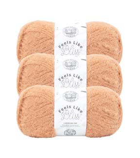 Lion Brand Feels Like Bliss 108yds Bulky Nylon Yarn 3 Bundle