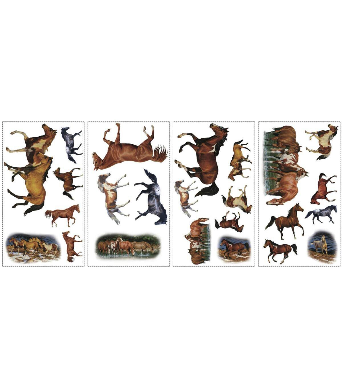 RoomMates Peel & Stick Wall Decals Wild Horses