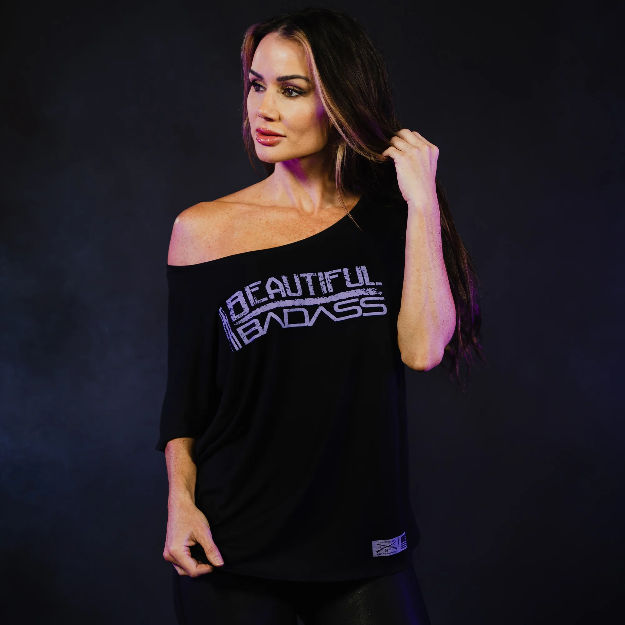 Women's Beautiful Badass Slouchy T-Shirt - Black