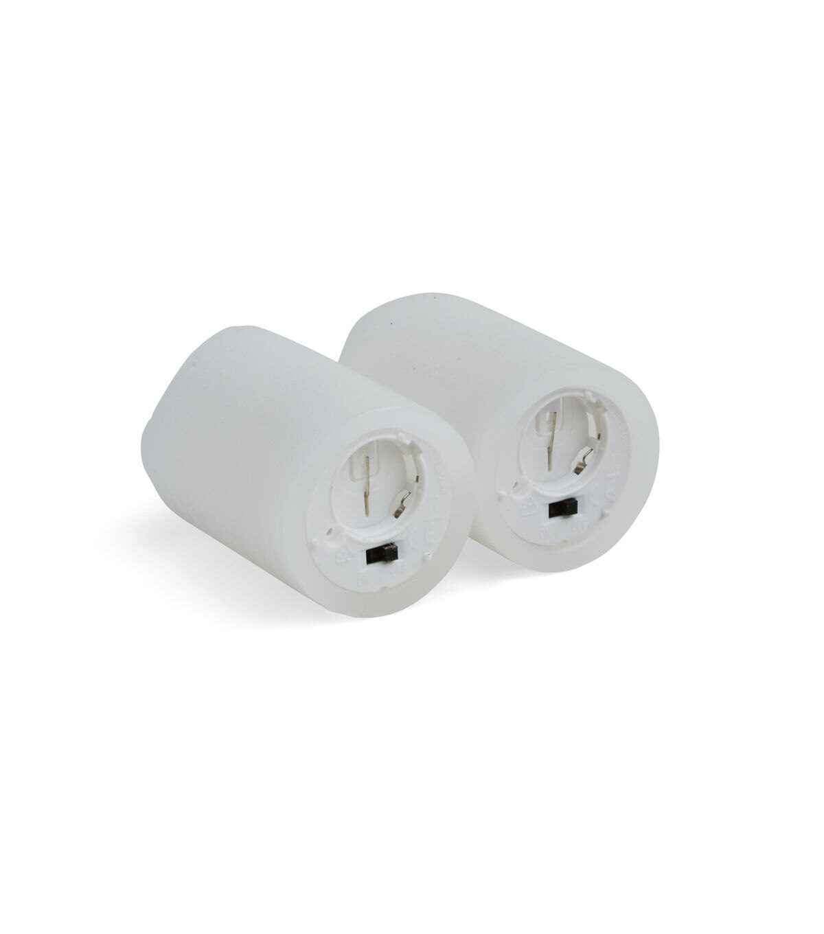 Flameless LED Rustic White Votive Candles 2pk