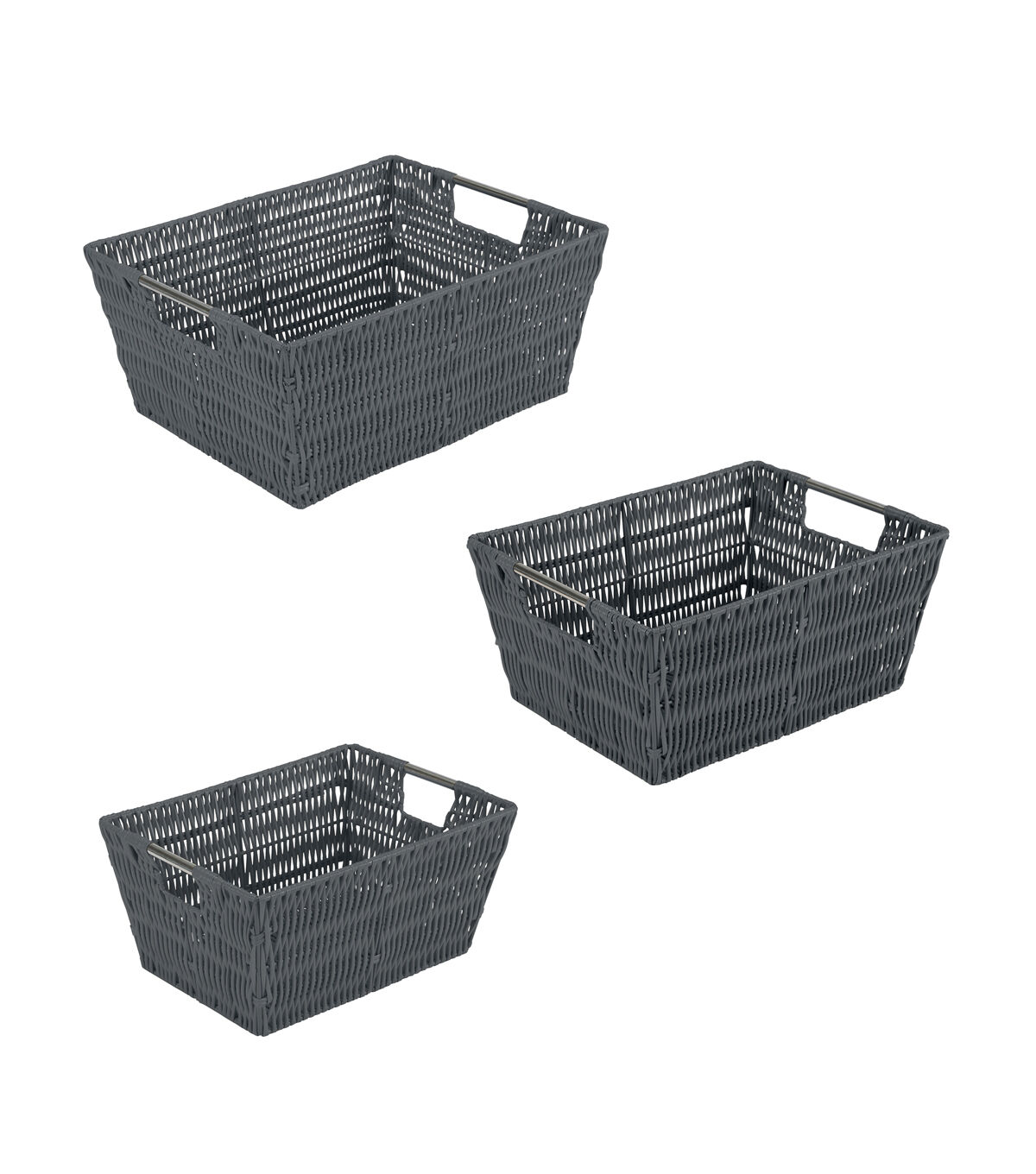 Simplify 3pk Rattan Storage Baskets