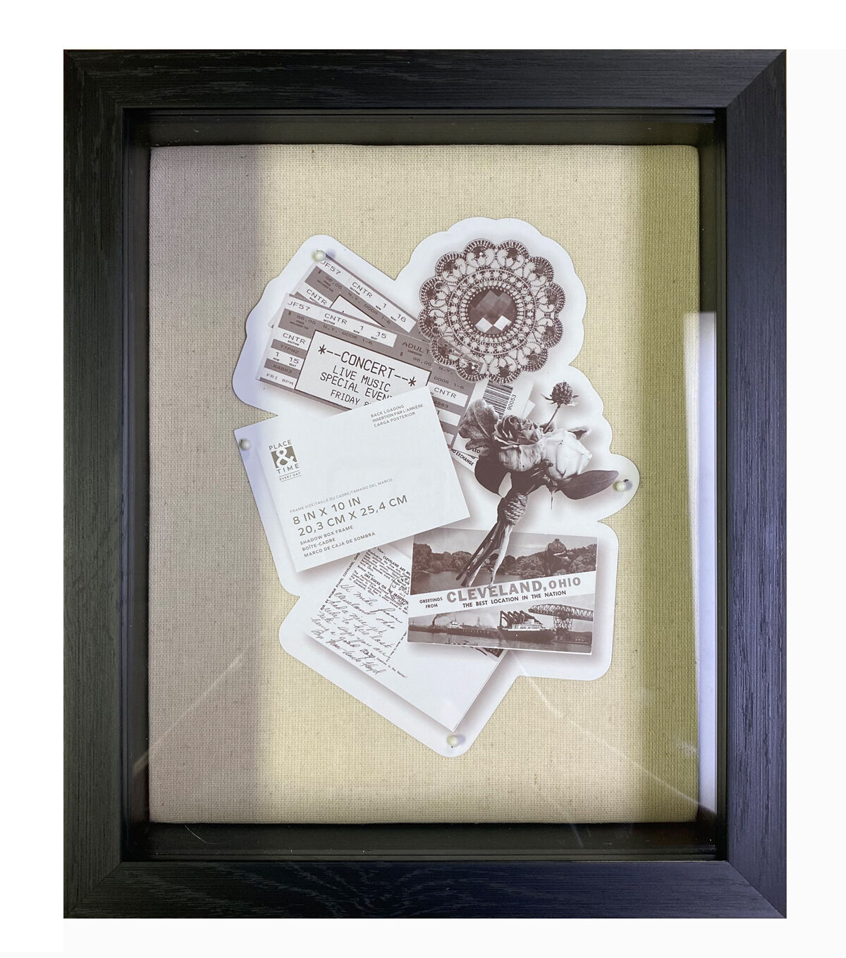 16 x 20 Black Front Loading Shadow Box by Place & Time