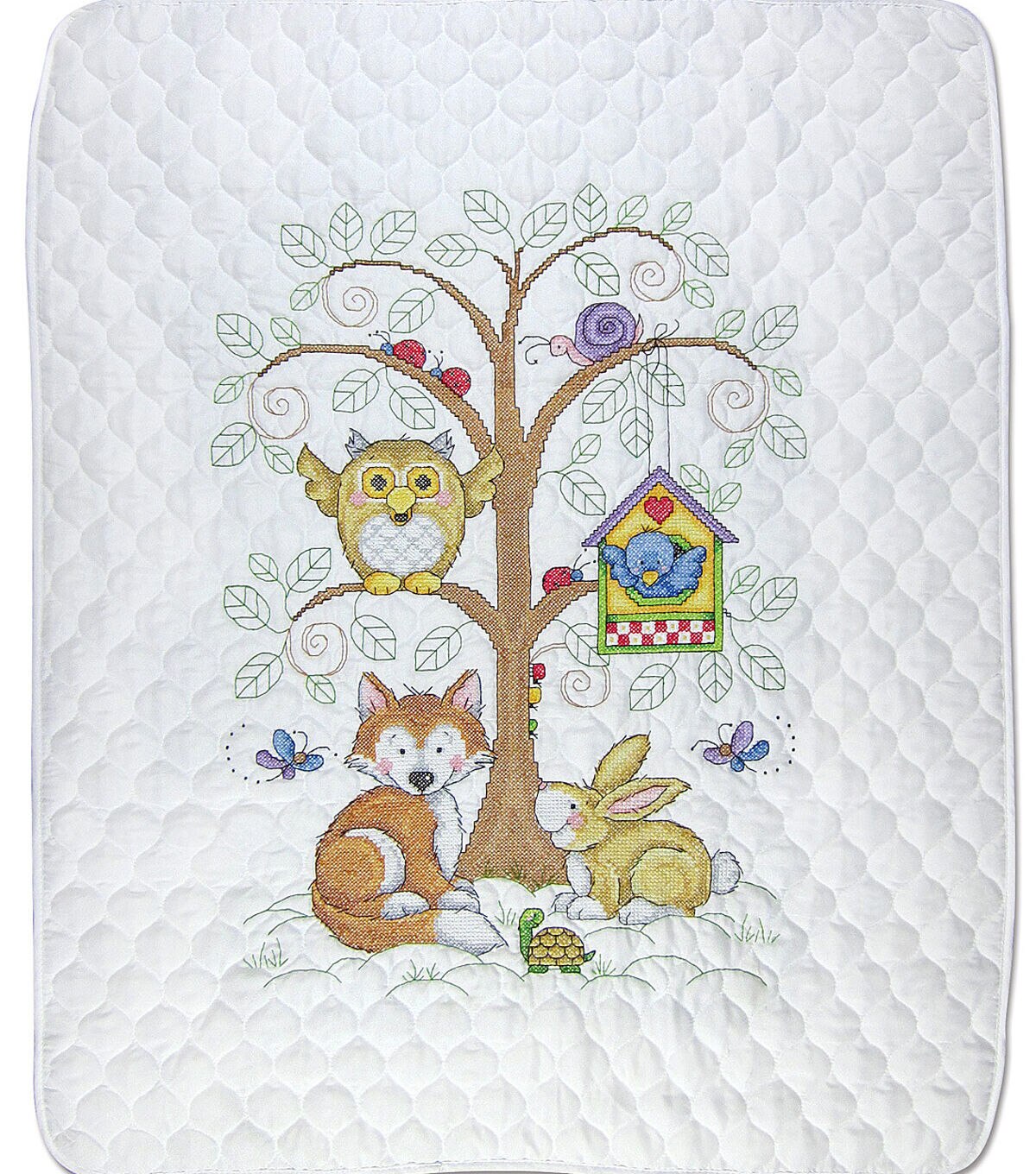 Design Works 34 x 43 Baby's Forest Baby Quilt Cross Stitch Kit
