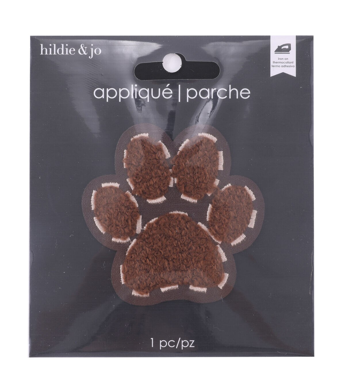 2.5 Chenille Dog Paw Applique by hildie & jo