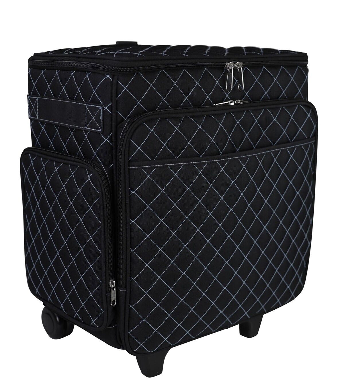 Everything Mary 15 Black Quilted Rolling Scrapbook Craft Bag