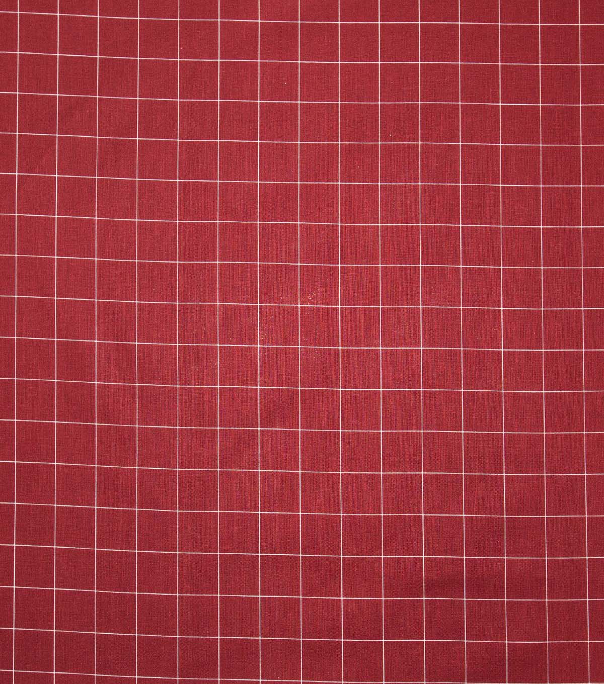 Plaid Red Super Snuggle Flannel Fabric