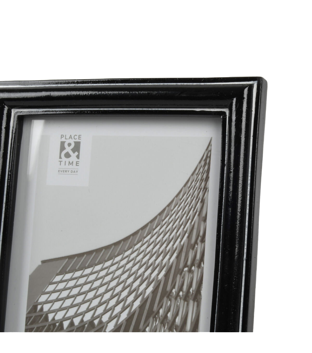 5 x 7 Black Glazing Resin Tabletop Picture Frame by Place & Time