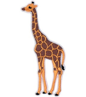 2 x 4 Giraffe Iron On Patch by hildie & jo
