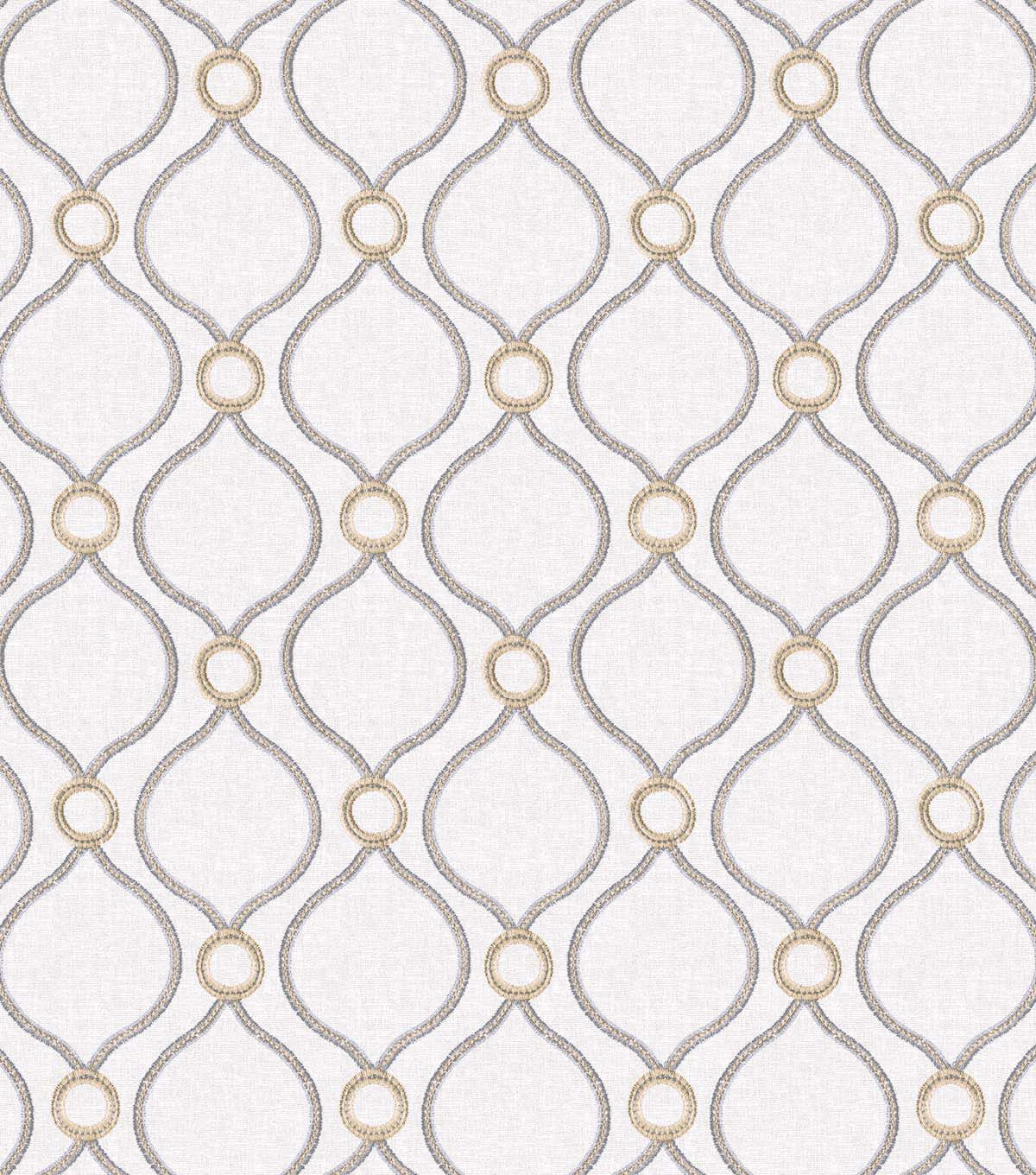 Surface Style 20.5' x 18' Platinum Curveball Peel & Stick Wallpaper