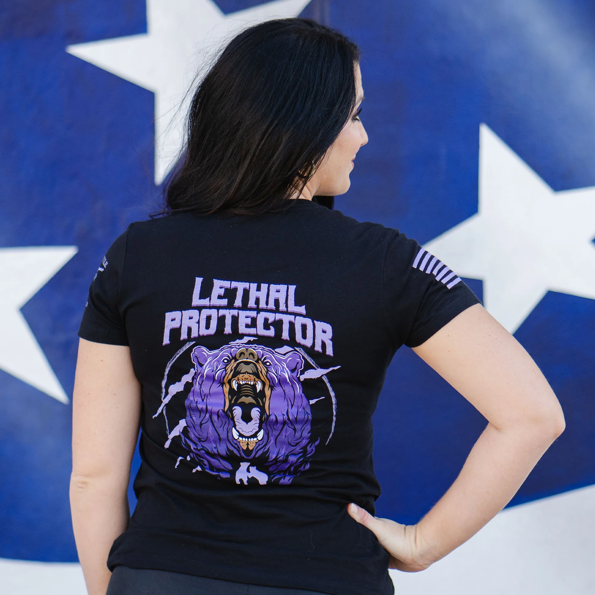 Women's Lethal Protector Slim Fit T-Shirt- Black
