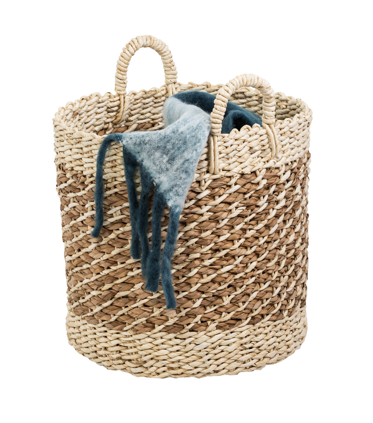 Honey Can Do Coastal 3ct Tan & White Nesting Storage Baskets
