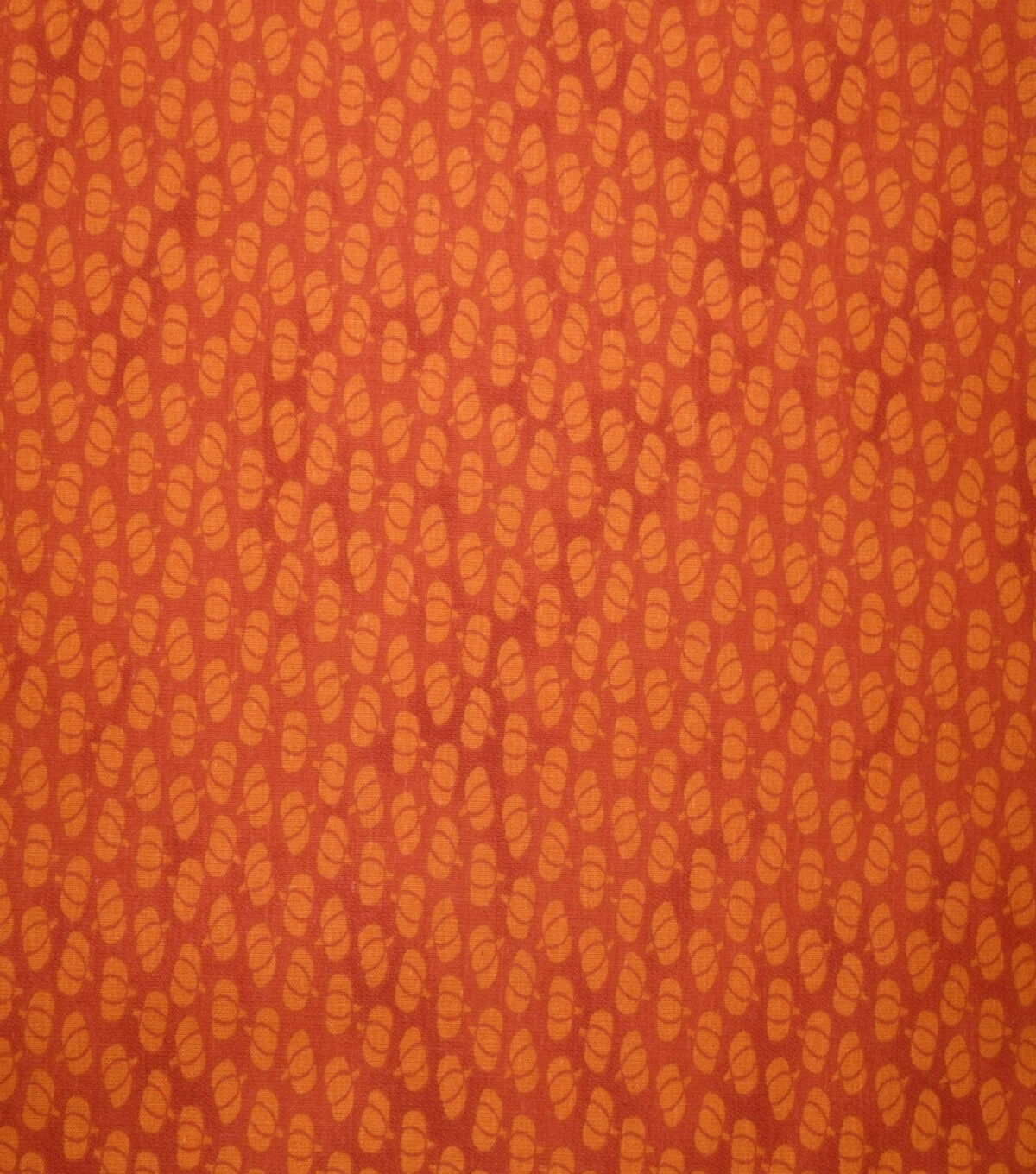 Orange Pumpkins Cotton Fabric
