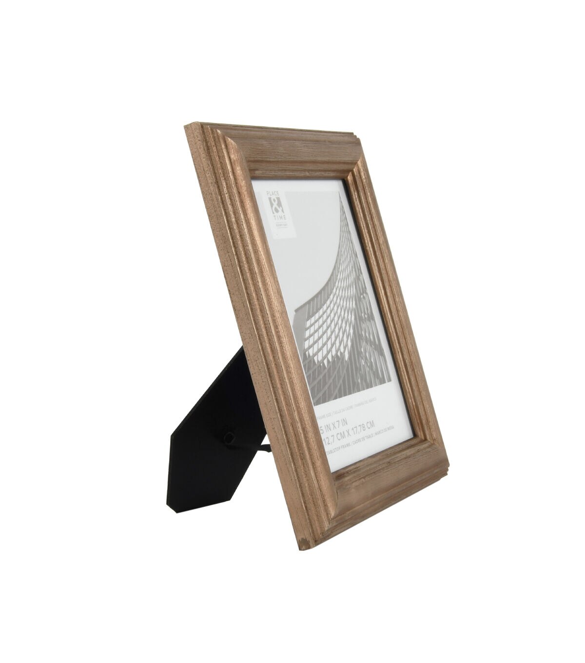 5 x 7 Copper Wood Tabletop Picture Frame by Place & Time