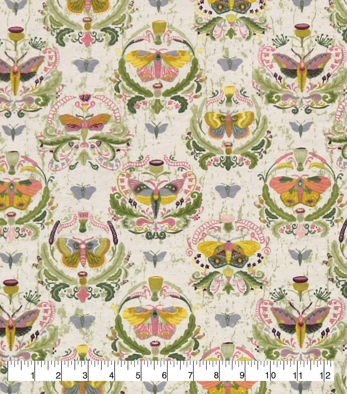 Symmetrical Butterfly Portraits Super Snuggle Flannel Fabric