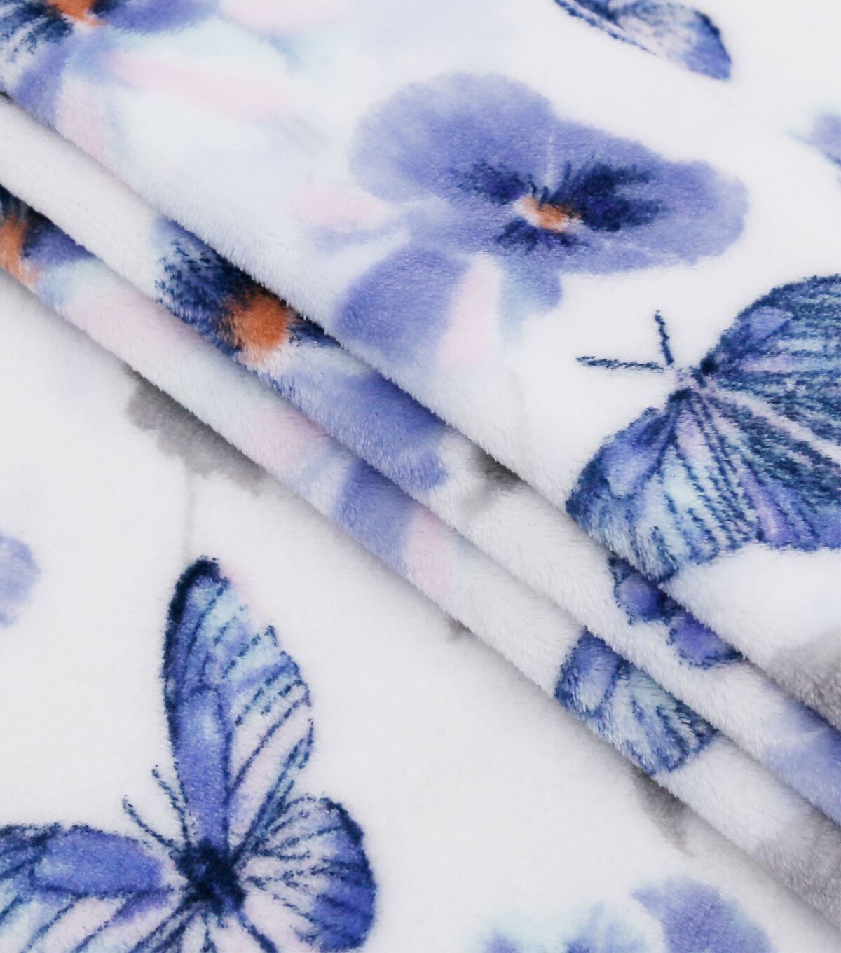 Butterfly Floral Sew Lush Fleece Fabric