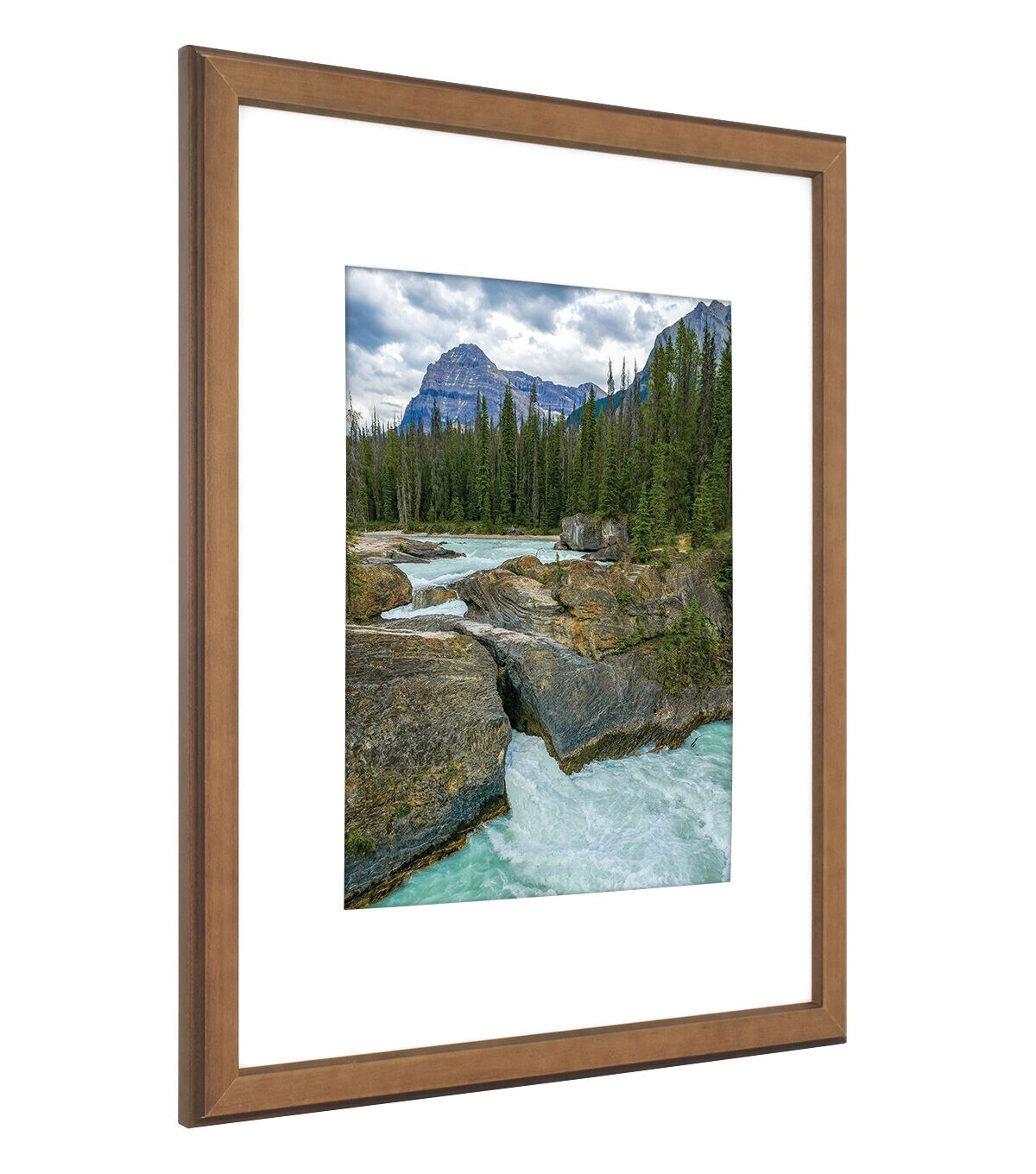 Walden Woods 16x20 Matted to 11x14 Walnut Wall Frame